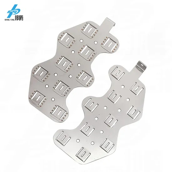 18650 Lembaran Las Tembaga Nikel Offset Busbar Tembaga 5s5p Strip Koneksi Paket Baterai Daya Tinggi Lembaran Tembaga