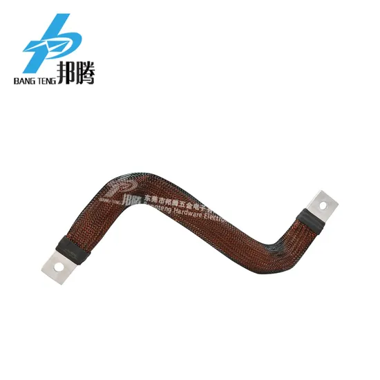 Busbar Tembaga Fleksibel yang Ditekuk Kustom dengan Tabung Jaring Tenun pour Peralatan Distribusi Daya