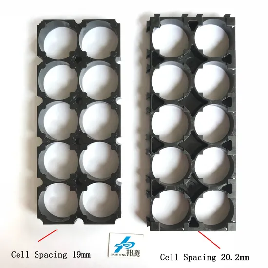 18650 Tempat Baterai 2s5p 2s5p Penyangga Sel Plastik f&uuml;r Paket Baterai DIY