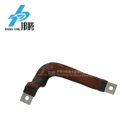 Busbar Tembaga Fleksibel yang Ditekuk Kustom dengan Tabung Jaring Tenun pour Peralatan Distribusi Daya