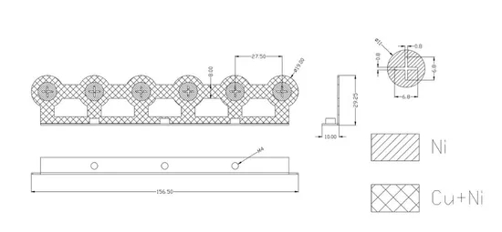 Pegangan Arus Besar Lurus Busbar Tembaga 18650 Baterai Connector1 Pembeli Konektor Busbar Grosir Konektor Busbar Tembaga Baterai Lithium