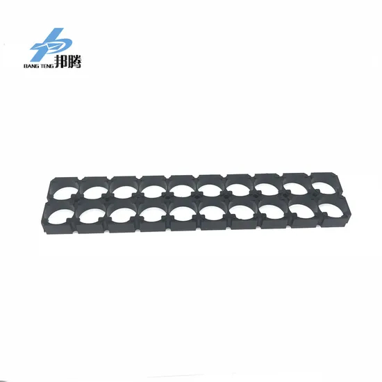 Batterie Li-ion personnalis&eacute;e pour 18650 paquets de batterie en plastique ABS Hitam 2s10p Penampung Baterai Penyimpanan Baterai Pengisi Daya Penampung Baterai Plastik Penyimpanan Baterai