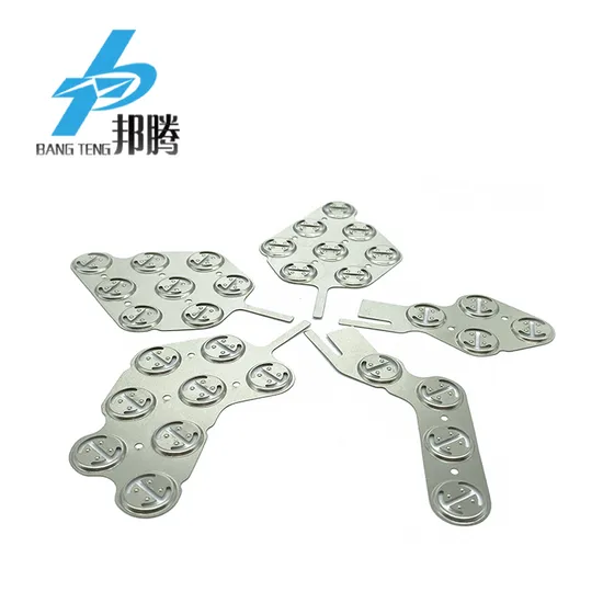 Bagian Stamping Logam Kustom 18650 21700 26650 Strip Baterai Lithium Keping Nikel Murni