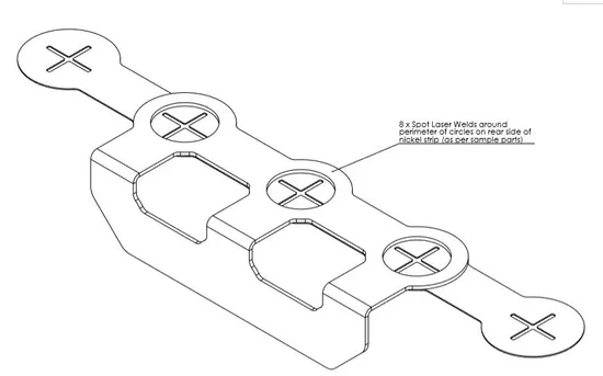 Sampel Baru 18650 Konektor Baterai Lityum Arus Besar Tembaga Nikel Bara Sekme Şeridi Baterai Lityum Penjualan B&uuml;y&uuml;k Bara Tembaga Las Titik