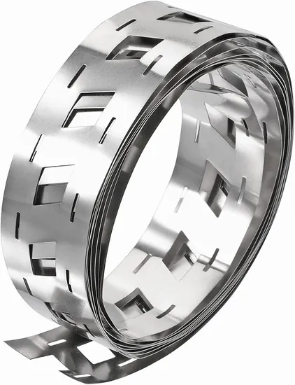 1m 0.15*22.5mm 2p Ofset Şerit Nikel Murni Pengelasan Titik Baterai Sabuk Nikel 21700