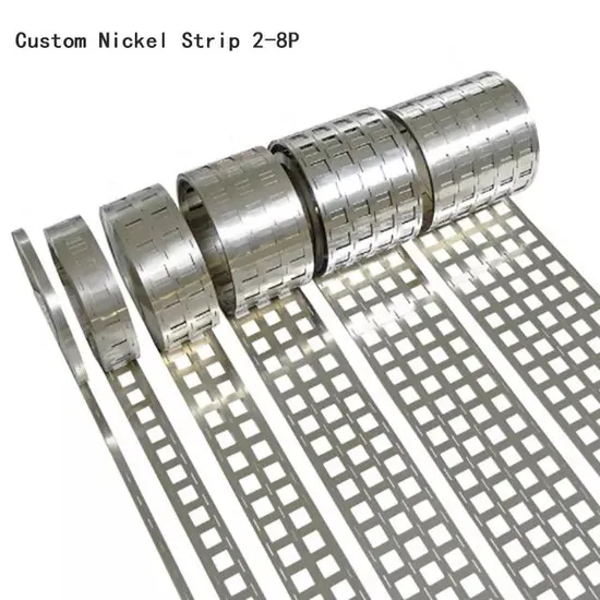 Bagian Paket Baterai Sepeda Listrik Konektor Baterai Strip Nikel untuk 18650 2-8p