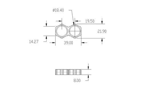 1000PCS 18650 2P-Lithium-Batterie mit 2-poligem Lithium-Akku f&uuml;r 18650 Lithium-Batterien
