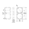 46160 Braket Baterai Litium ABS V0 Pemegang Sel Baterai Splicing Tahan Api