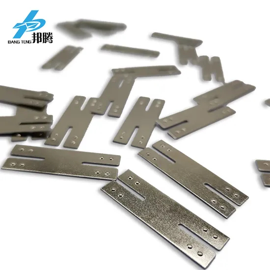 OEM Kustom Silinder Sel Lembar Nikel Murni Strip Logam 18650 Kontak Baterai Pita Solder Nikel Lembar